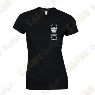 T-Shirt trackable avec votre Pseudo, Femme - Noir