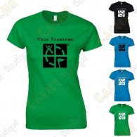 Camiseta con Teamname, Mujer