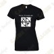 Camiseta con Teamname, Mujer - Negra