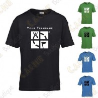 T-shirt with your Teamname, for Kids - Black
