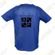 T-shirt técnica trackable com seu Apelido, Homem - Preto