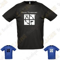 Technical T-shirt with your Teamname, for Men - Black