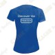 T-Shirt technique trackable "Discover me" Femme - Noir