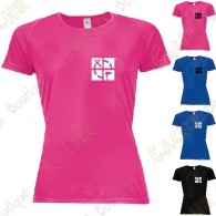 T-shirt técnica trackable "Discover me" Mulher