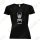 Camiseta técnica trackable "Travel Bug" Mujer - Negra