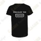 T-shirt técnica trackable "Discover me" Criança - Preto