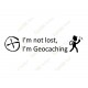 Sticker "I'm not lost, I'm Geocaching"