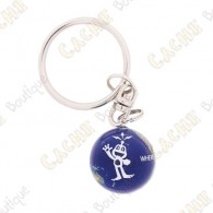 Marble keychain "Signal the Frog"