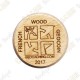 Wooden coin - Geocaching Addict Boy