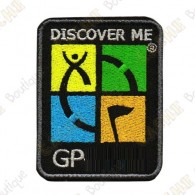 Groundspeak logo trackable patch - Quadricolor / Black