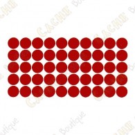 almofadas adesivas reflexivas - Vermelho