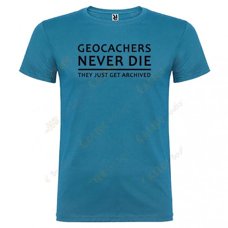 T-Shirt "Geocachers never die" Homme