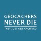 T-Shirt "Geocachers never die" Homme
