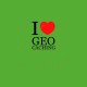 Camiseta "I love Geocaching" Mujer