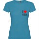 T-shirt "I love Geocaching" breast Mulher