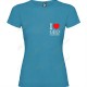 T-shirt "I love Geocaching" breast Mulher