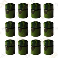 Nano Caches aimantées x 12 - Camouflage Vert
