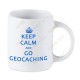 Caneca Geocaching branca - Keep Calm