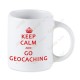 Taza Geocaching blanca - Keep Calm