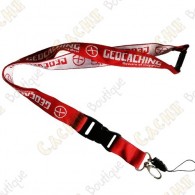 Lanyard Geocaching - Vermelho