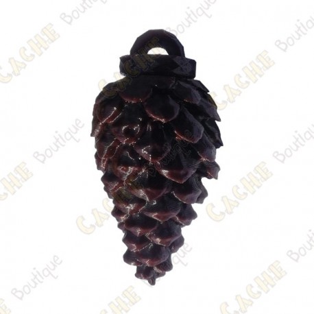 Waterproof cache "Pine cone" - Dark brown