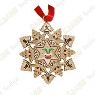 Géocoin "Signal ornament" Snowflake - Cheminée