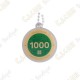 Geocoin + Travel Tag "Milestone" - 1000 Finds