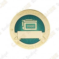 Geocoin "Milestone" - 2000 Finds