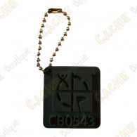 Traveler Logo Geocaching 3D - Negro