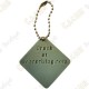 Geocaching logo 3D travel tag - Khaki