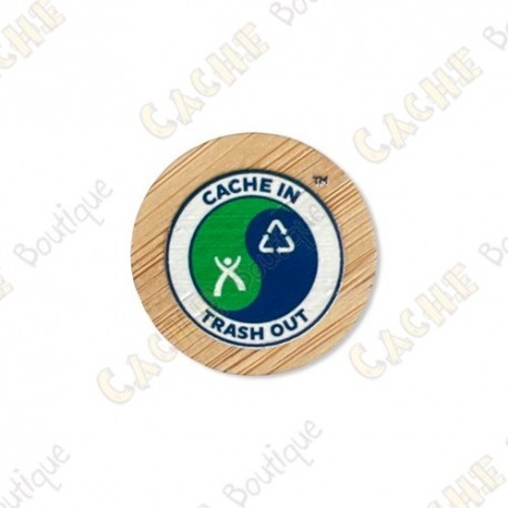 Pin's "Cache in, Trash out" Bambou