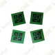 Mini stickers verdes - Lote de 4