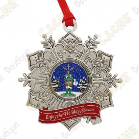 Géocoin "Snowflake ornament" - Signal the Frog® 2023