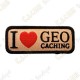 Patch retângulo "I love Geocaching"