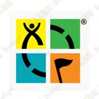 Sticker Geocaching.com - Quadricolor